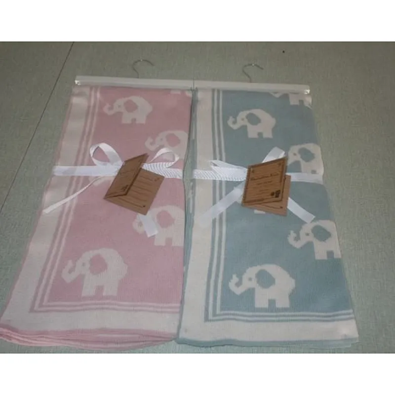 Wholesale 100% Cotton Solid Color Knitted ECO-Friendly Baby Blanket