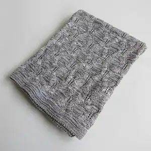 100% cotton knitted baby blanket