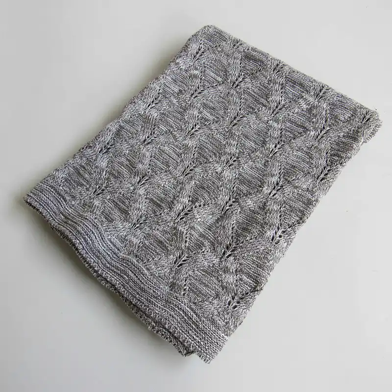 100% cotton knitted baby blanket