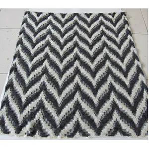 knitted zigzag blanket
