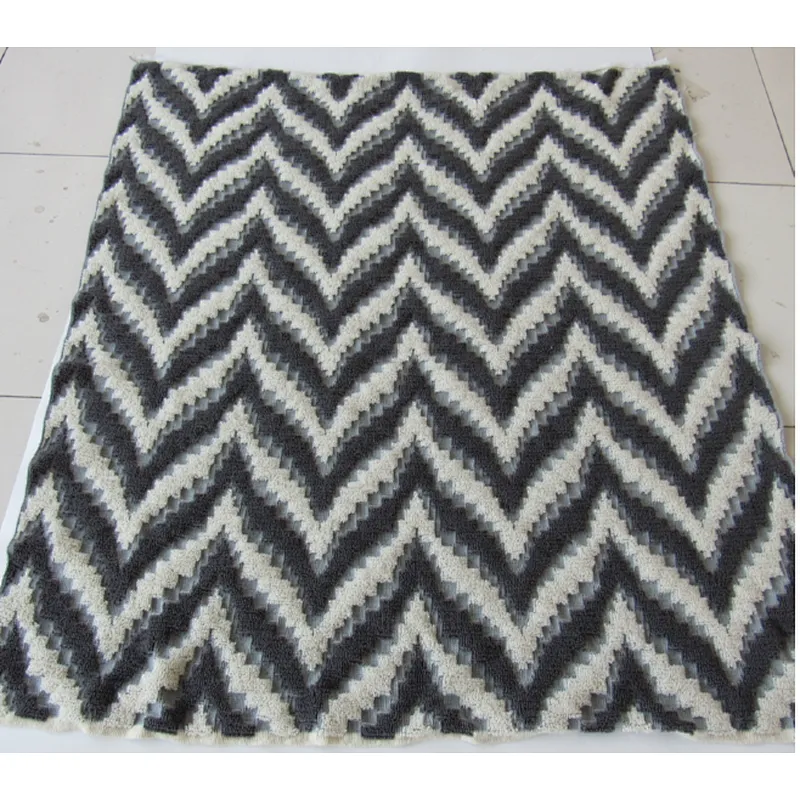 knitted zigzag blanket
