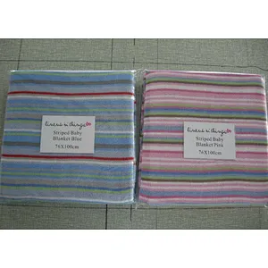 100% Cotton Solid Color Knitted ECO-Friendly Baby Blanket