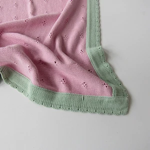 Knitted baby blanket