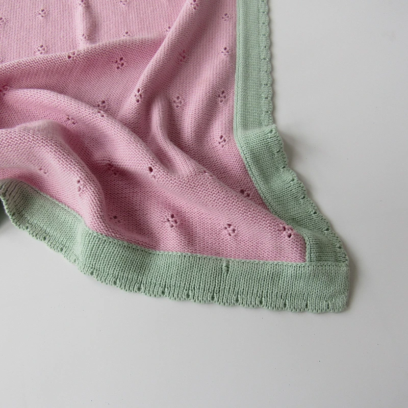 Knitted baby blanket
