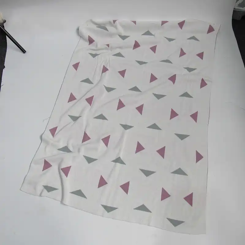 100% cotton knitted baby blanket