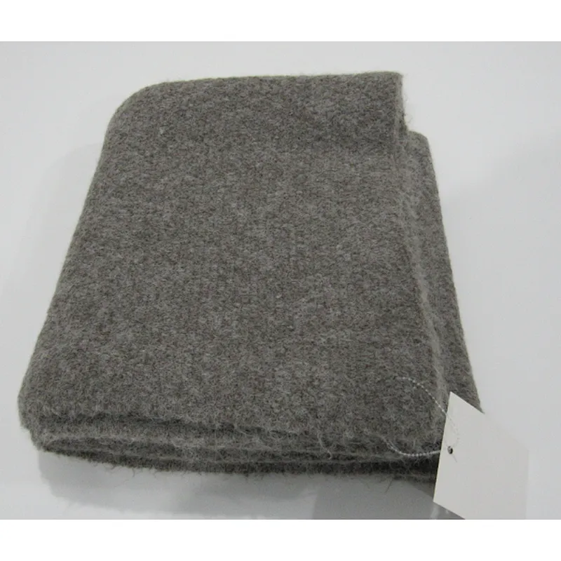 knitted plain blanket