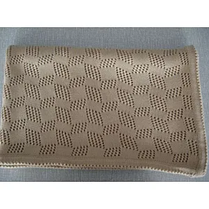 100% White Cotton Knit Blanket Pointelle Pattern Baby Summer blanke