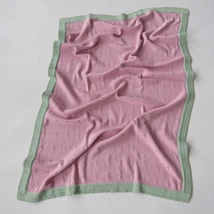 Knitted baby blanket