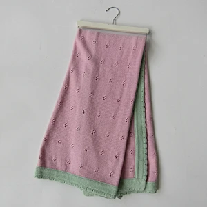 Knitted baby blanket