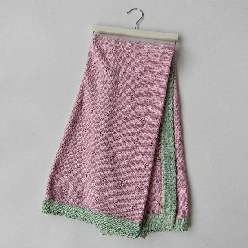 Knitted baby blanket