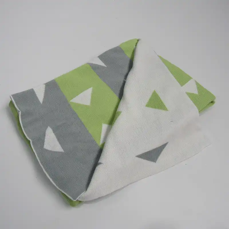 100% cotton knitted baby blanket