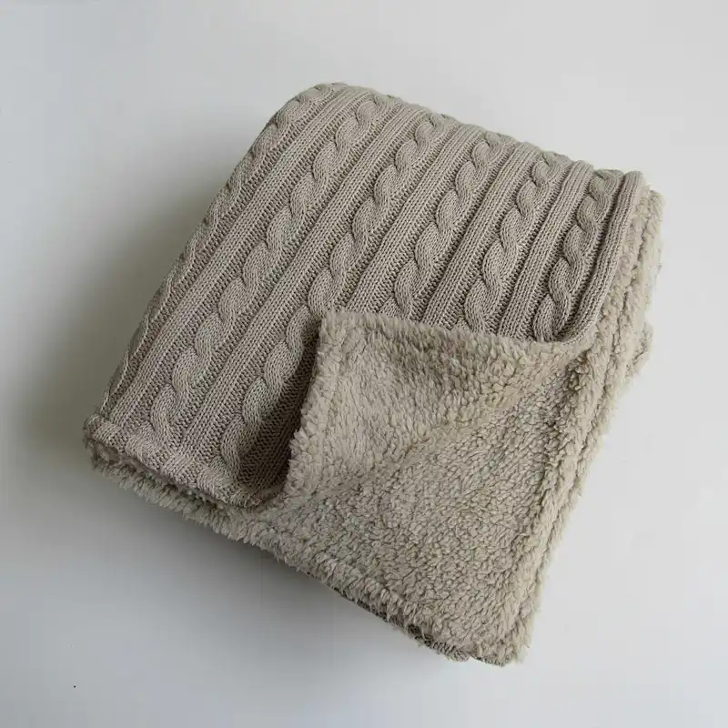 Double knitted baby blanket