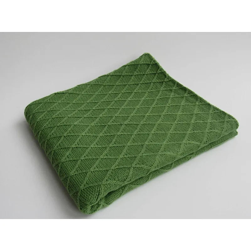 the diamond knitted blanket