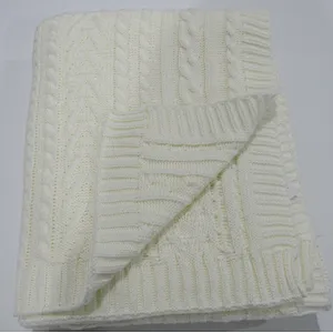 KNITTED BLANKET WITH BIG BLANKET