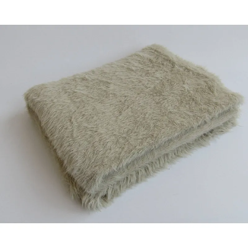 100%nylon long hair knitted blanket with spandex