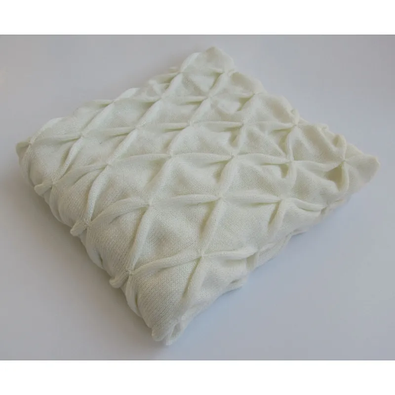 newest yarn dyed  knitted blanket with fashion pattern