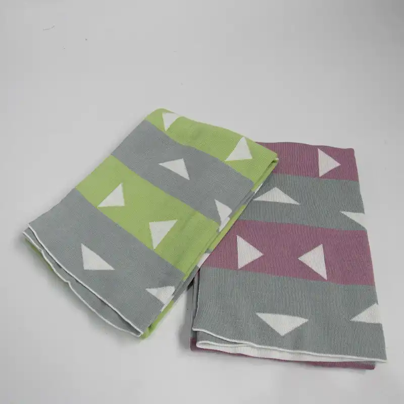 100% cotton knitted baby blanket