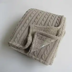 Double knitted baby blanket