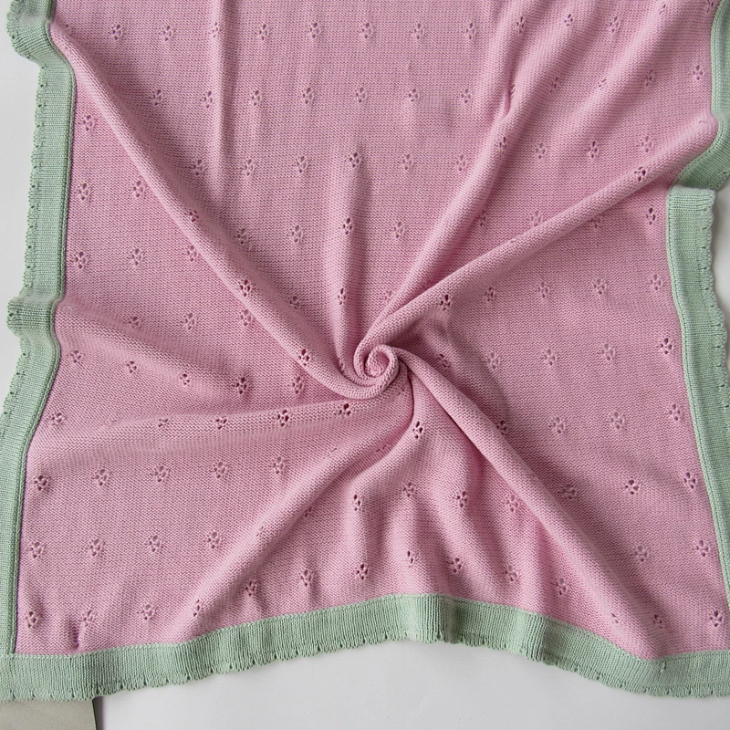 Knitted baby blanket