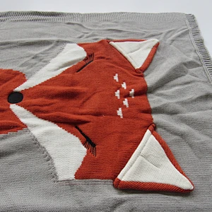 Animal knitted blanket