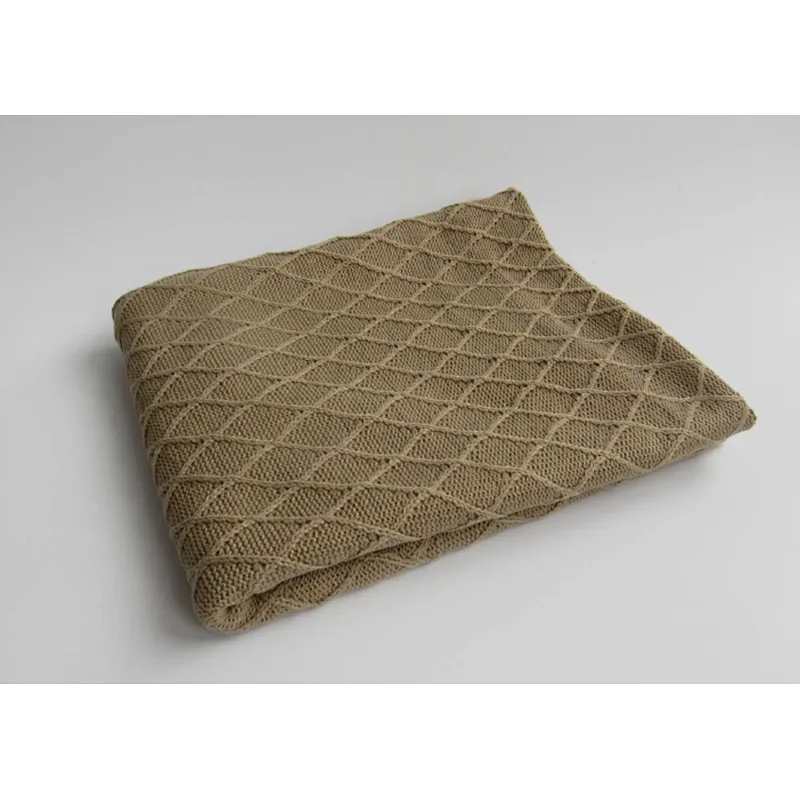 cotton blend knitted blanket