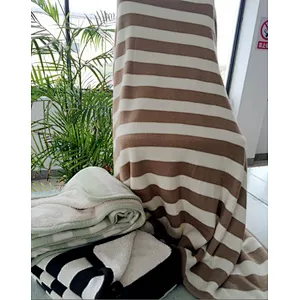 knitted double layer blanket