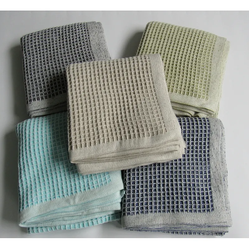 knitted waffle blanket