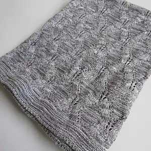 100% cotton knitted baby blanket