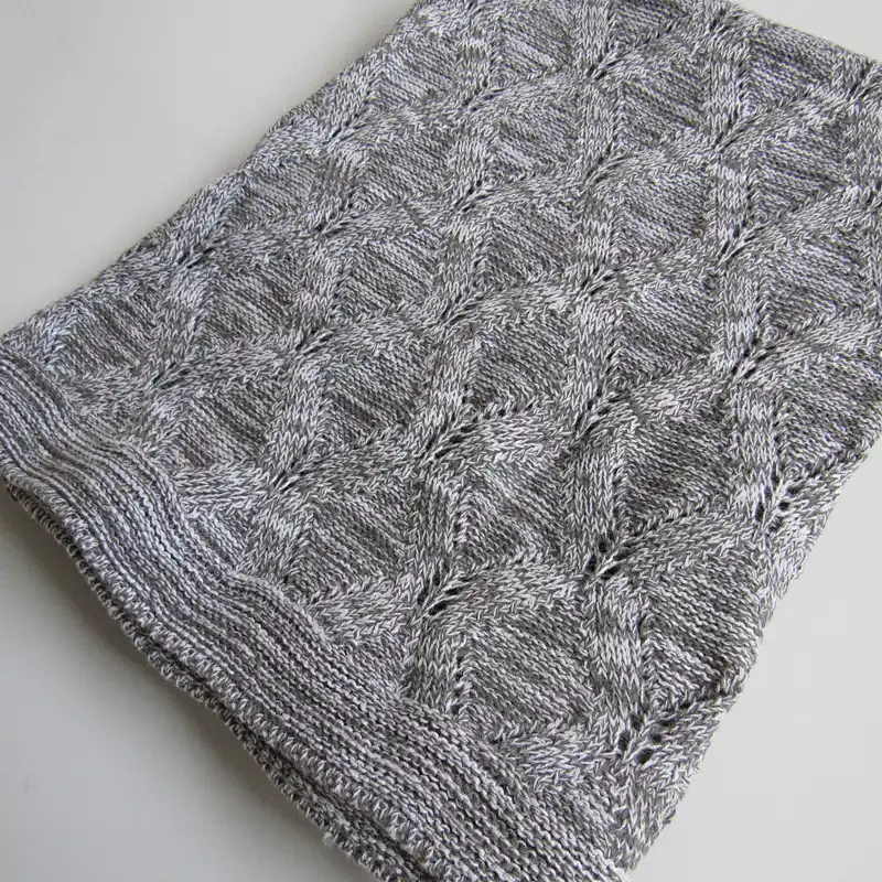 100% cotton knitted baby blanket