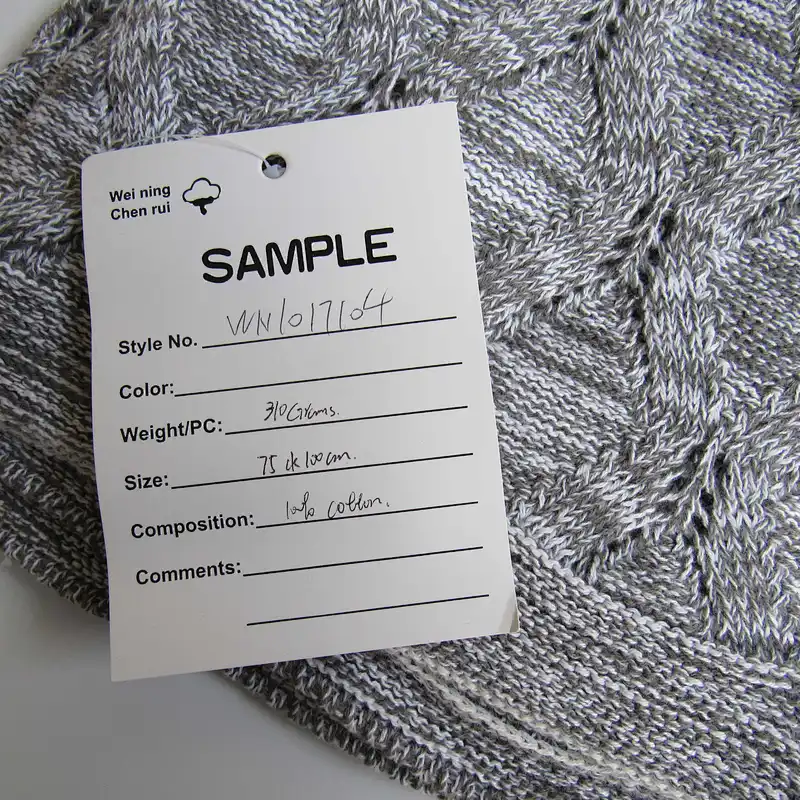 100% cotton knitted baby blanket