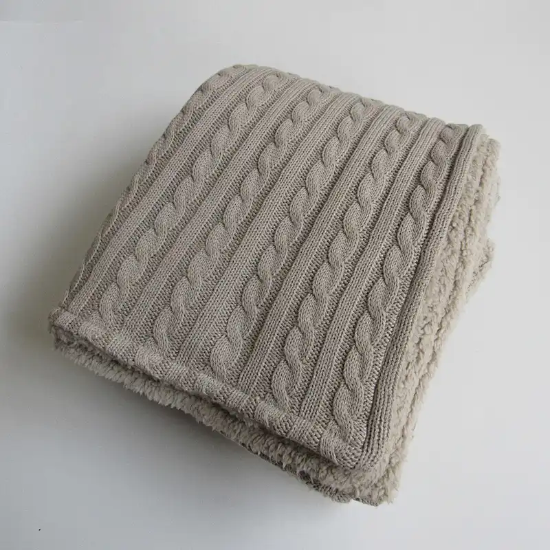 Double knitted baby blanket