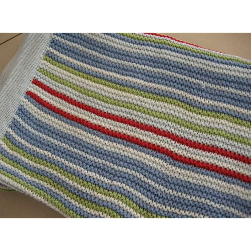 100% Cotton Solid Color Knitted ECO-Friendly Baby Blanket