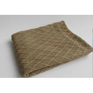 the diamond knitted blanket