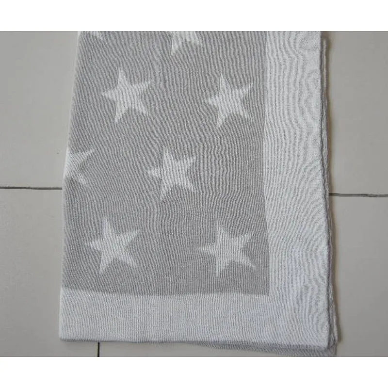 100% Cotton Solid Color Knitted ECO-Friendly Baby Blanket