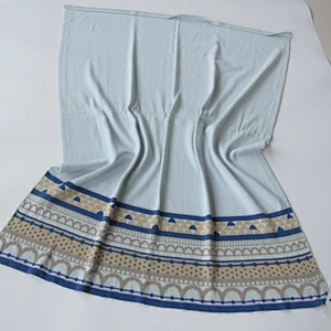 Jacquard knitted baby blanket