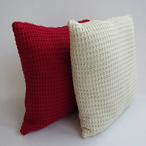 China moss stitch  knit   cushion