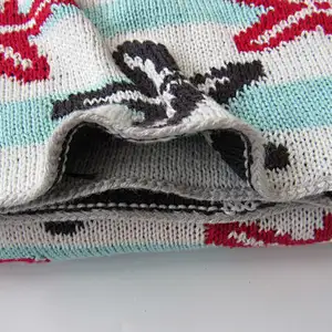Starfish knitted baby blanket