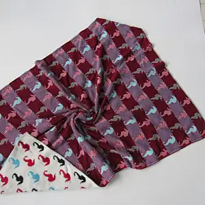 Jacquard knitted baby blanket