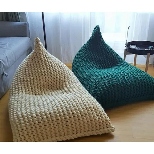 knitted cushion for living room