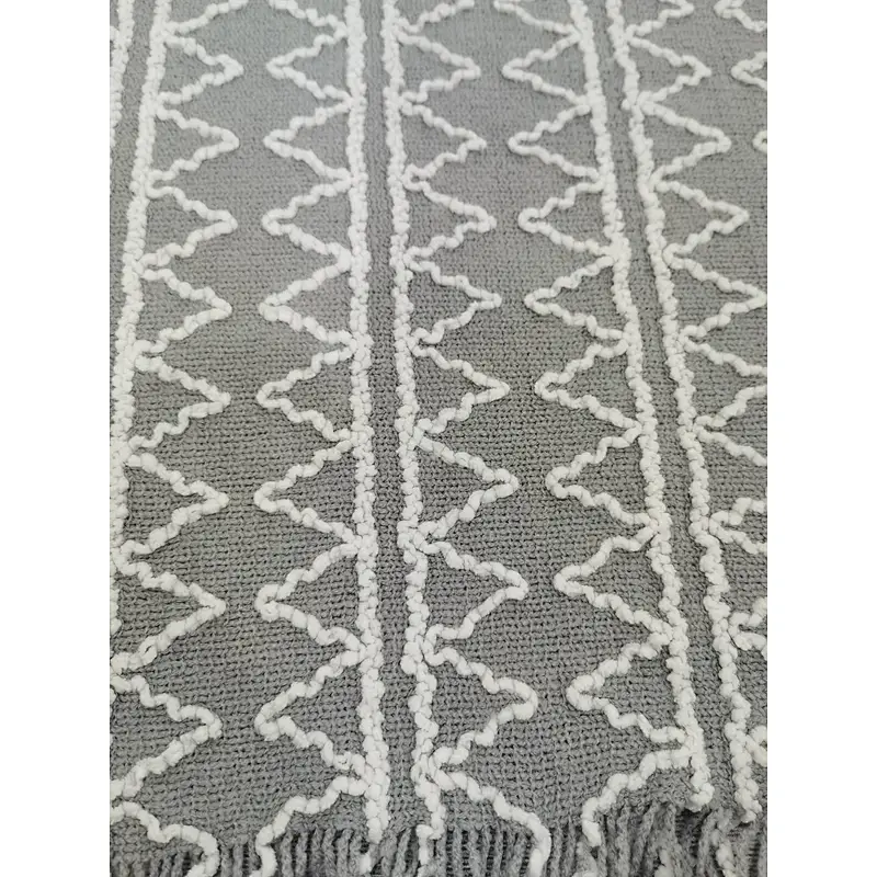 yarn knitted chennille blanket for safa &bed