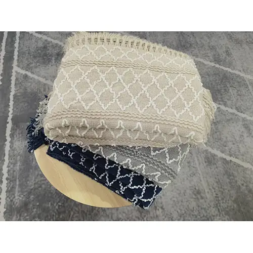 yarn knitted chennille blanket for safa &bed