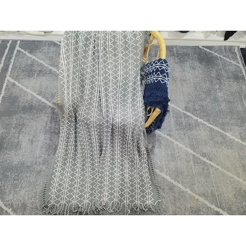 yarn knitted chennille blanket for safa &bed