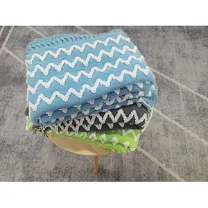 yarn knitted chennille blanket for safa &bed