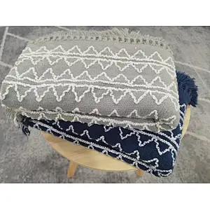 yarn knitted chennille blanket for safa &bed