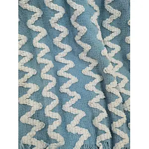 yarn knitted chennille blanket for safa &bed