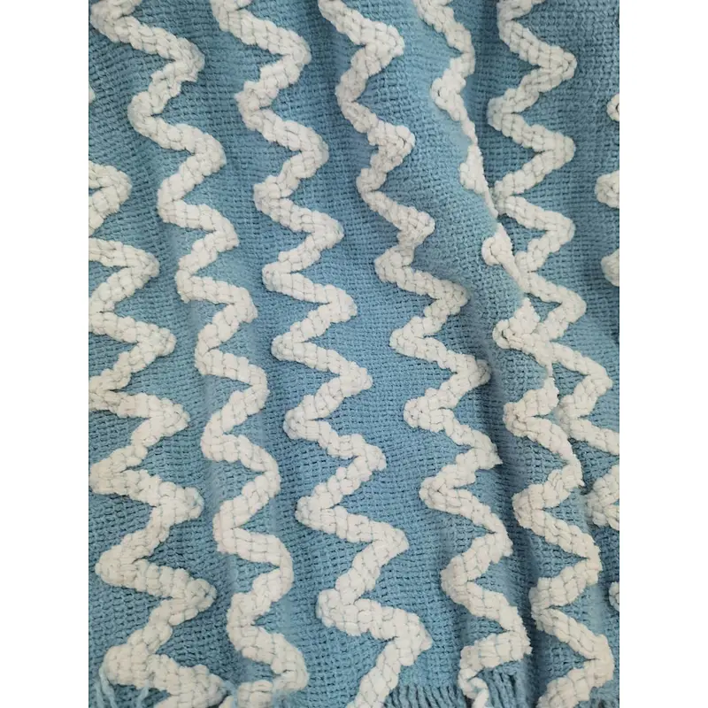yarn knitted chennille blanket for safa &bed