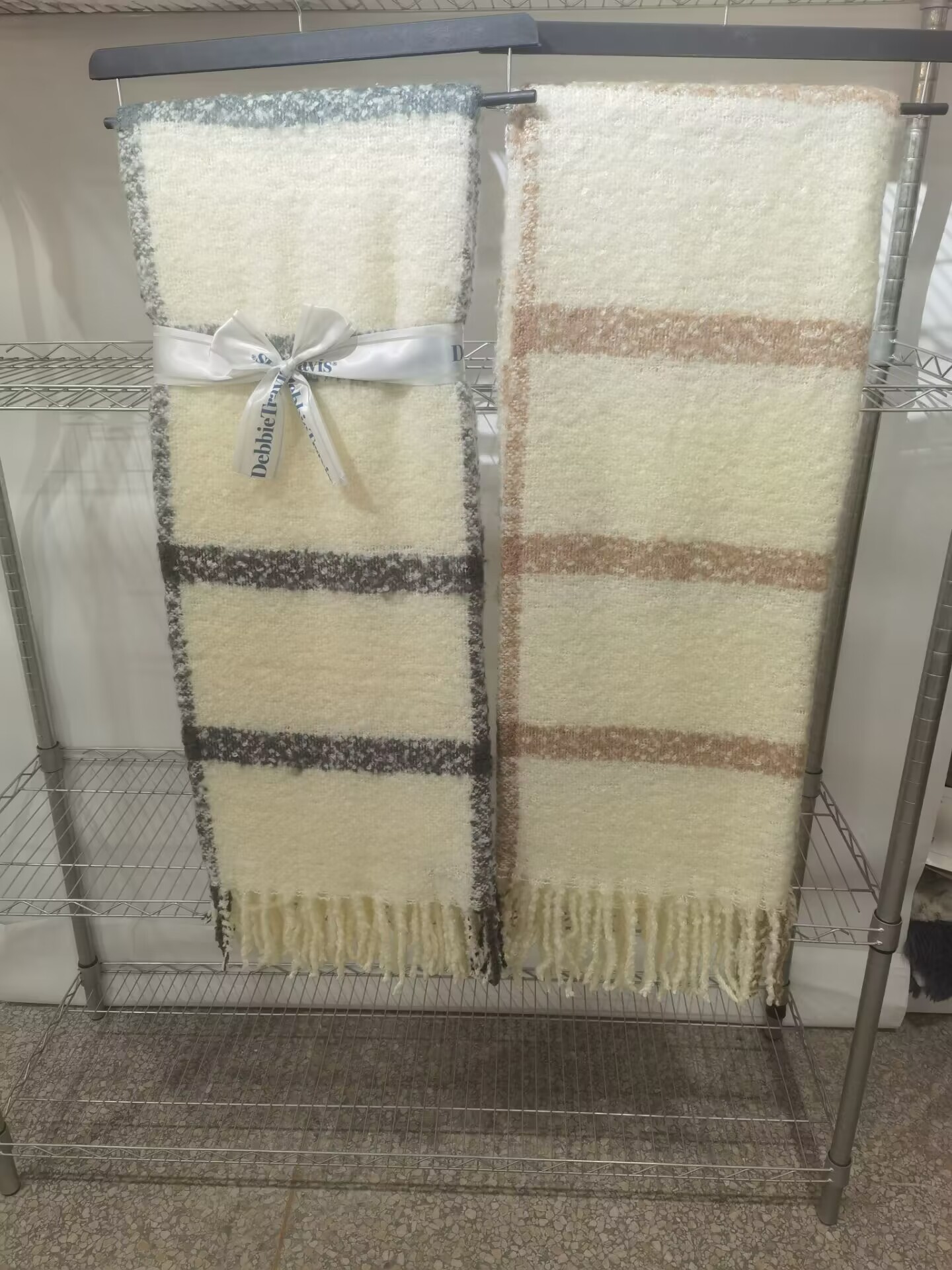 yarn knitted acrylic  blanket for safa &bed