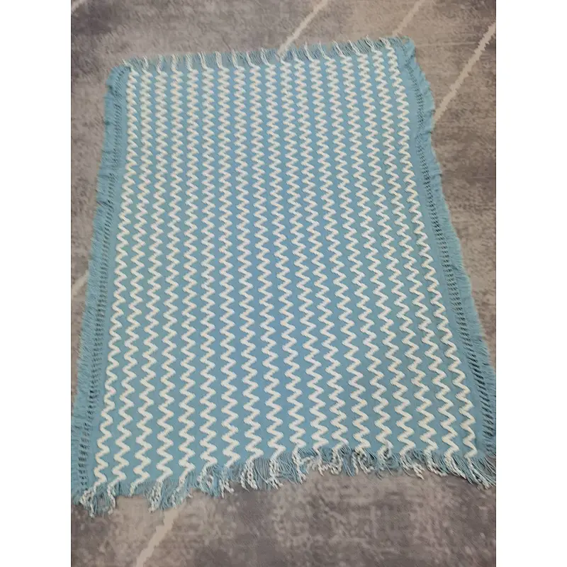 yarn knitted chennille blanket for safa &bed