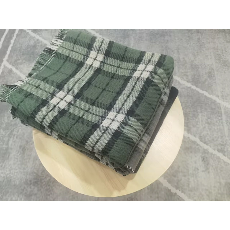 yarn knitted acrylic  blanket for safa &bed