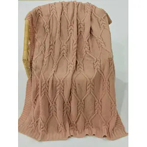 Adult fashion classical knit cable throws